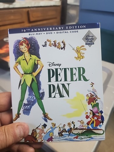 DISNEY PETER PAN 70TH ANNIVERSARY BLU RAY DVD DIGI+