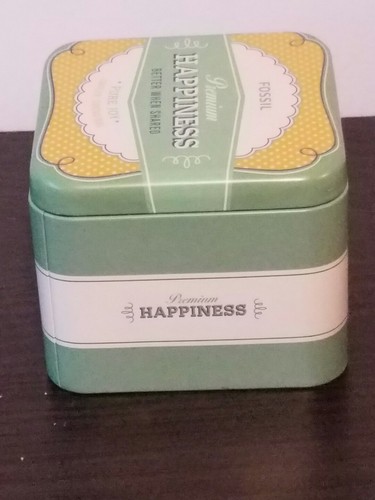 Fossil Premium Happiness Better When Shared Pure Joy Tin (Empty)