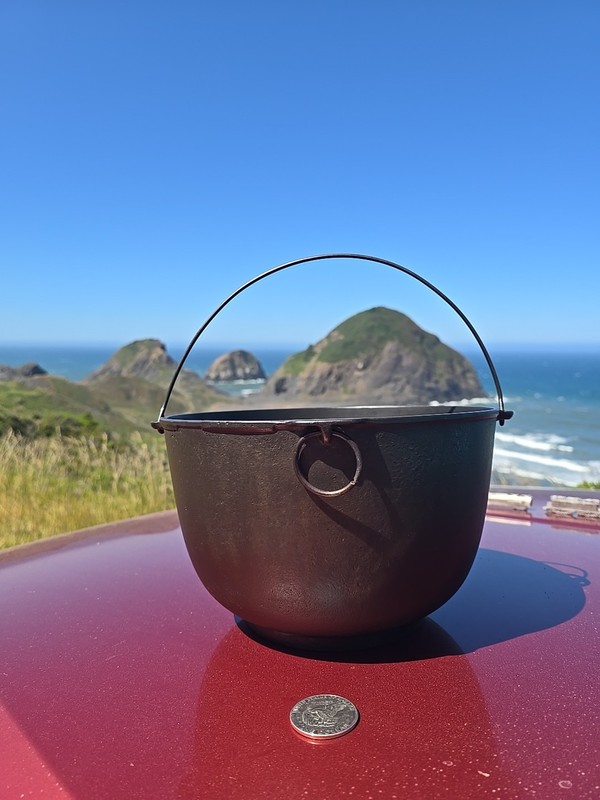 Antique Wapak Scotch Bowl☆ Old American Cast Iron Cauldron! Early