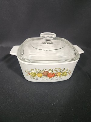 Corning Ware Spice of Life 1.5 Qt. Casserole Dish, A-1 1/2-B With Lid A7C