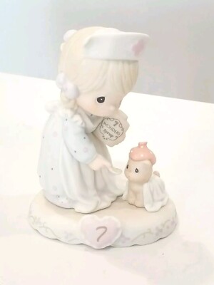 Precious Moments Growing in Grace Age 7 1995 Figurine 163740 Nurse Healthcare