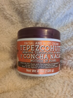 Facial & Body Mother Of Pearl Cream TEPEZCOHUITE Crema Y Concha Nacar JUMBO 4 oz