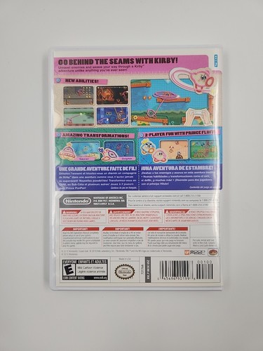 Kirby's Epic Yarn Nintendo Wii Complete CIB