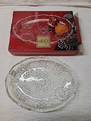 New MIKASA Snowflake 9.25'' Candy Dish SA 960/347
