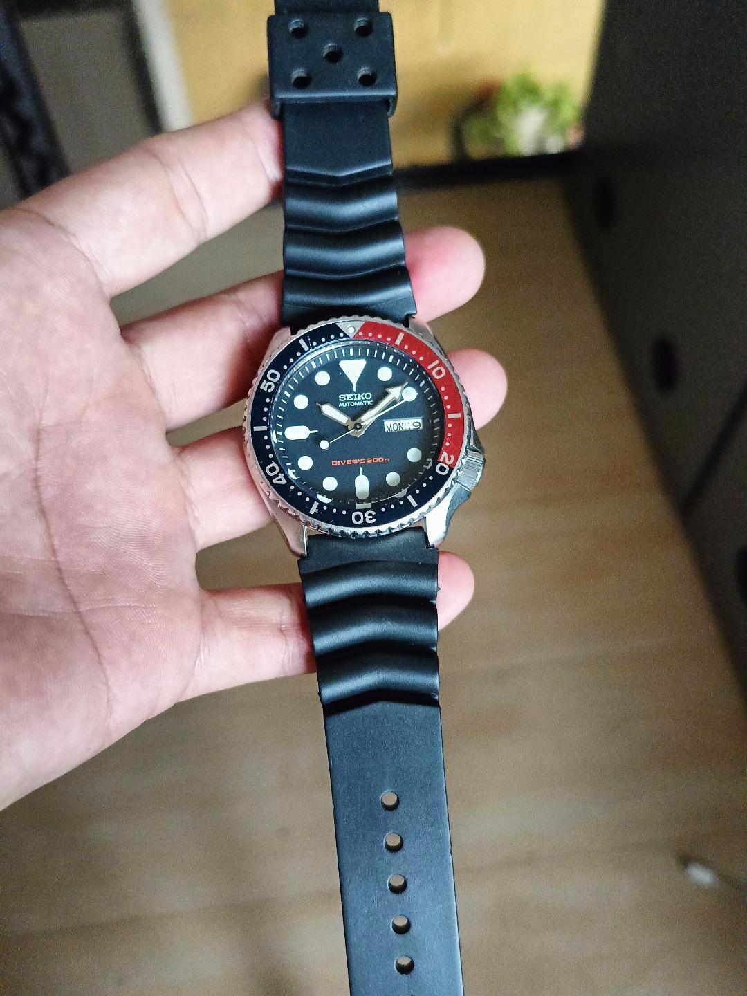 稼働品SEIKO ALBA SPORTS 50 PEPSI DIVER TYPE SEIKO ALBA SPORTS 50 Y481-014A Quartz Diver Type Watch w