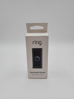 Ring Video Doorbell Wired (2021) - Black *Brand New Sealed*