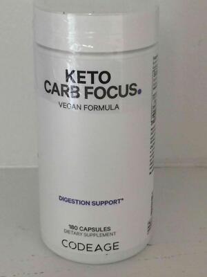 Codeage Keto Carb Focus Digestion Support 180 Capsules Exp 5/26 Weight Loss