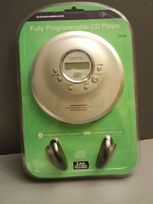 Durabrand Portable CD Player Model CD-56 Digital Programmable w/ Repeat Play