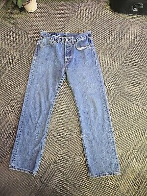 Vintage Levis 501 Straight Leg Jeans 31x30 80s Button Fly 90's