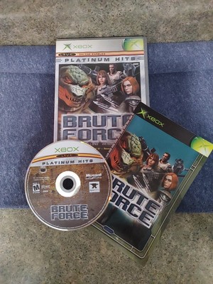 Brute Force Platinum Hits (Microsoft Xbox, 2003) With Manual TESTED