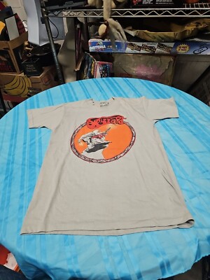 Vintage 1984 Wizzard Band Shirt Guitar Singke Stich Size Medium