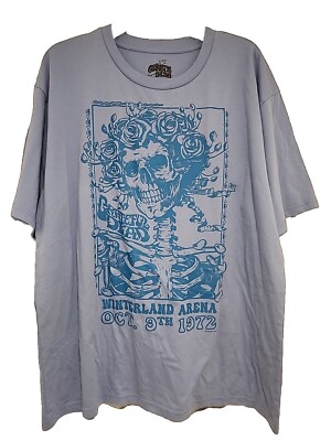 New Grateful Dead Bertha Winter Land Arena '72 Mens Large Folk Rock Blue Tee