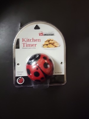 Culinary Elements Red Ladybug 60 Minute Kitchen Timer