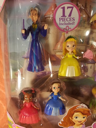 New Disney Junior Sofia the First Deluxe Friends Collection 17 Piece Figure Set