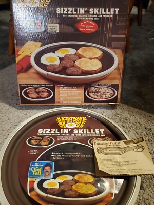 Nordic Ware Microwave Sizzlin' Skillet Nonstick Browning Grilling Tray