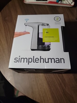 Simplehuman Automatic Soap Dispenser 8oz - Brushed Nickel New With Soap