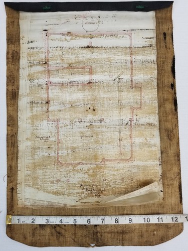 Vintage 1800's House Residents Blueprints Toledo Ohio Linen Paper Leather Bound