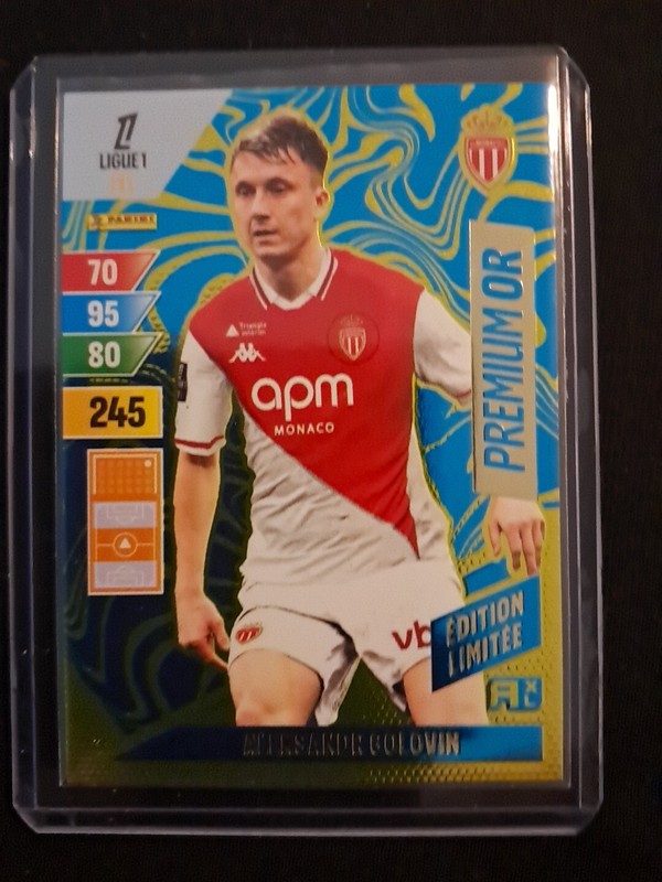 Panini Adrenalyn Xl 2024-25 Ligue 1 Golovin #Edition LimitÃE Premium Or Monaco