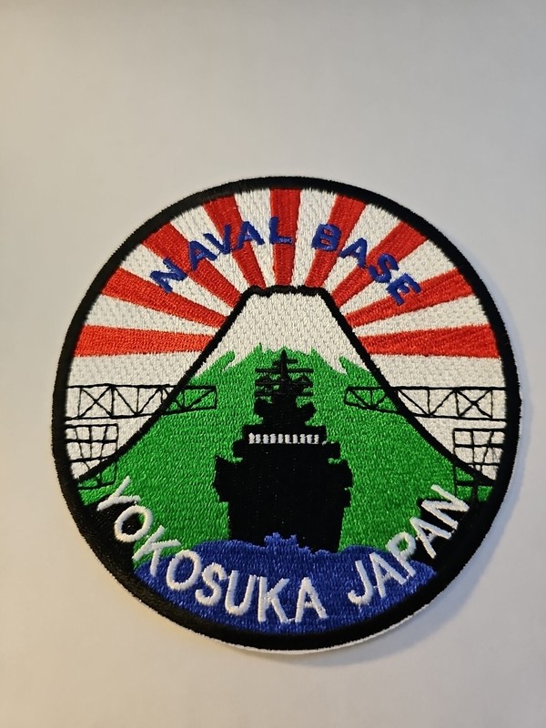 US NAVY BASE PATCH, YOKOSUKA, JAPAN,  LOGO