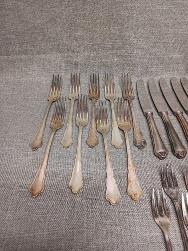 Berndorf Royal Chippendale cutlery Silverplate Flatware 42 pieces