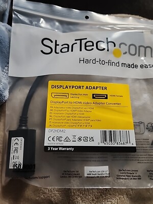 StarTech.com - DisplayPort to HDMI Video Adapter Converter - Black DP2HDMI2