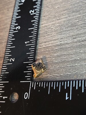 Small Vintage Gold Tone 1926 SJS School Enamel Pin L2