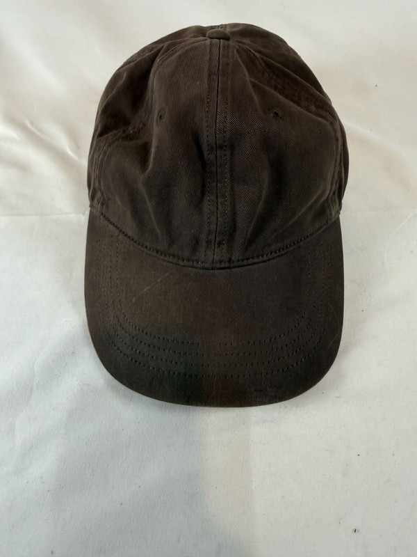 Abercrombie & Fitch Baseball Cap O/S Brown Twill Strapback Hat Classic Preppy