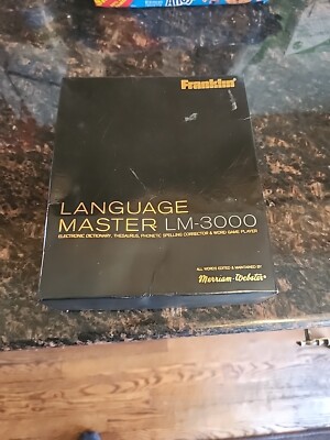 1988 FRANKLIN COMPUTER LANGUAGE MASTER LM-3000 NEW MIB
