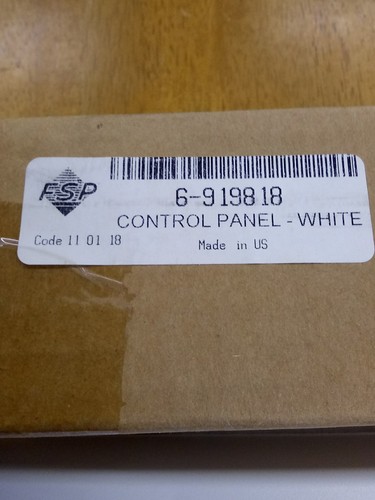 6-919818  Whirlpool Dishwasaher Control Panel (White)