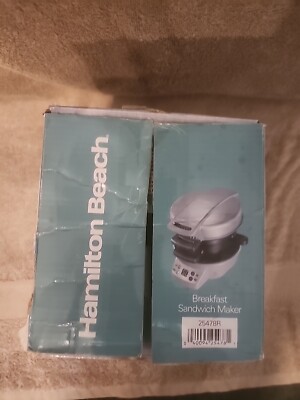 Hamilton Beach Breakfast Sandwich Maker 25478R New