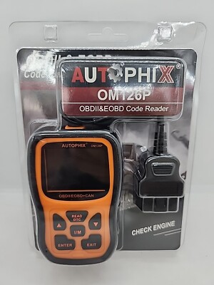 new ~  Autophix OM126P OBDII Diagnostic Code Reader Automotive Check Engine Scan