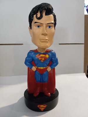 Superman Bobblehead. C Comics. Vintage. Royal Bobbles.7'' Tall Acrylic Material.