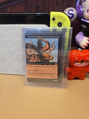 プレイマット　B.F.M. (Big Furry Monster) MTG B.F.M. Big Furry Monster Unglued Magic the Gathering