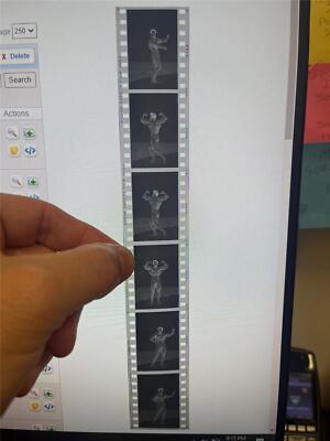 Lot of (6) BOYER COE bodybuilding muscle posing NEGATIVE slide strip photos (5)
