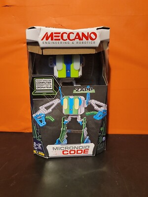 Meccano Robotics Micronoid Code Zapp Programmable Engineering Robot ~ Brand New