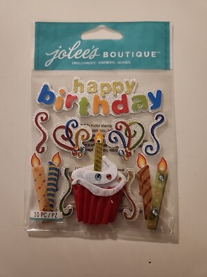 Jolees Boutique HAPPY BIRTHDAY Scrapbooking stickers 