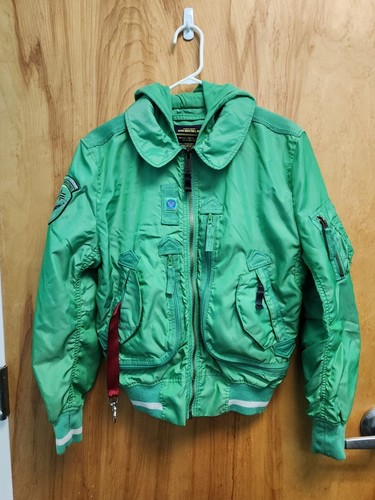 Alpha Industries MA-1 Flight Bomber Bright Green Jacket