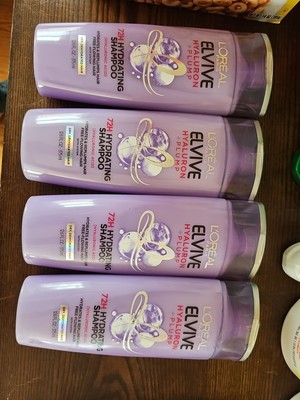 (4pk) L Oreal Elvive Hyaluron Plump Hydrating Shampoo Dry Dehydrated Hair 12.6oz
