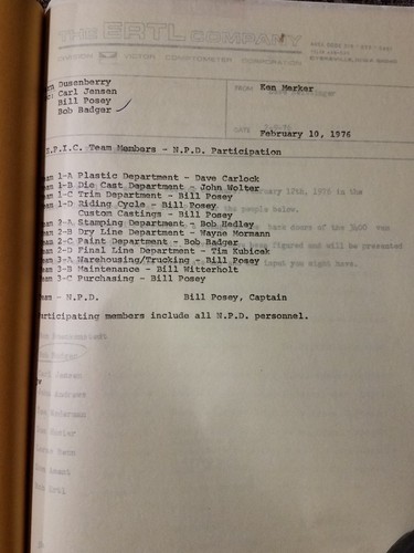 P.I.T. Internal Ertl Models Dyersville IA Process Improvement Team Binder 