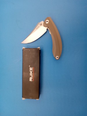 Ruike P155 Linerlock Desert Sand Tan G10 Handle 14C28N Folding Knife P155W