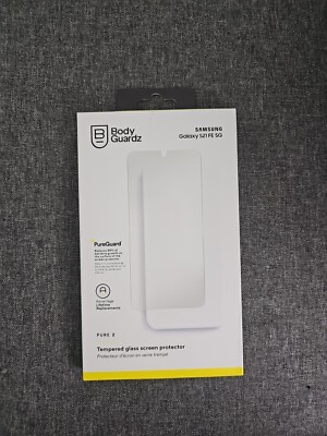 NEW- 2PK BodyGuardz Pure2 Tempered Glass Screen Protector -SamsungGalaxy S21 FE