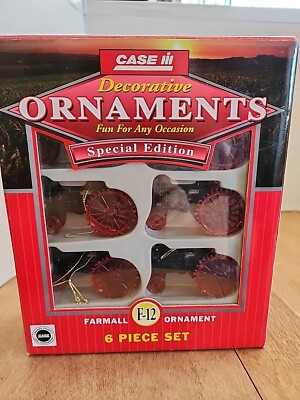 Case IH Decorative Christmas Ornaments Farmall F-12 Special Edition 6 Piece Set