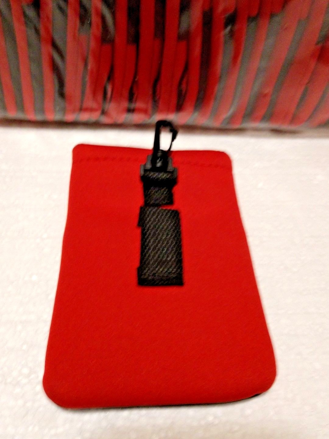 Lot of 48 NEW Water Resistant Phone Pouch Covers with Belt Loop Red and Black