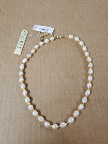 ネックレス・ペンダント RALPH LAUREN Gold Tone Pearl Collar Necklace Buy Lauren Ralph Lauren Gold Tone16In Pearl Collar Necklace