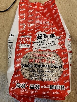 E-FA Black BOBA Tapioca Pearls Bubble Tea 5 Minutes 6.6 lbs Best By 10/2024