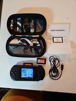 PXP3 Slim Station 16 Bit Digital Pocket System MD-2700 2.7  W/ 2 Games Carts