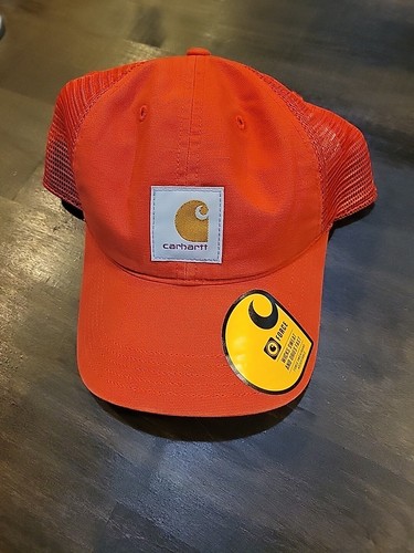 CARHARTT Barn Red Snapback Canvas Mesh Cap AH0286 One Size