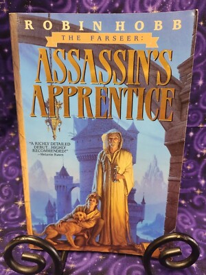 SIGNED Farseer: Assassin's Apprentice by Robin Hobb, 1st Bantam PB 1995 OG Cover