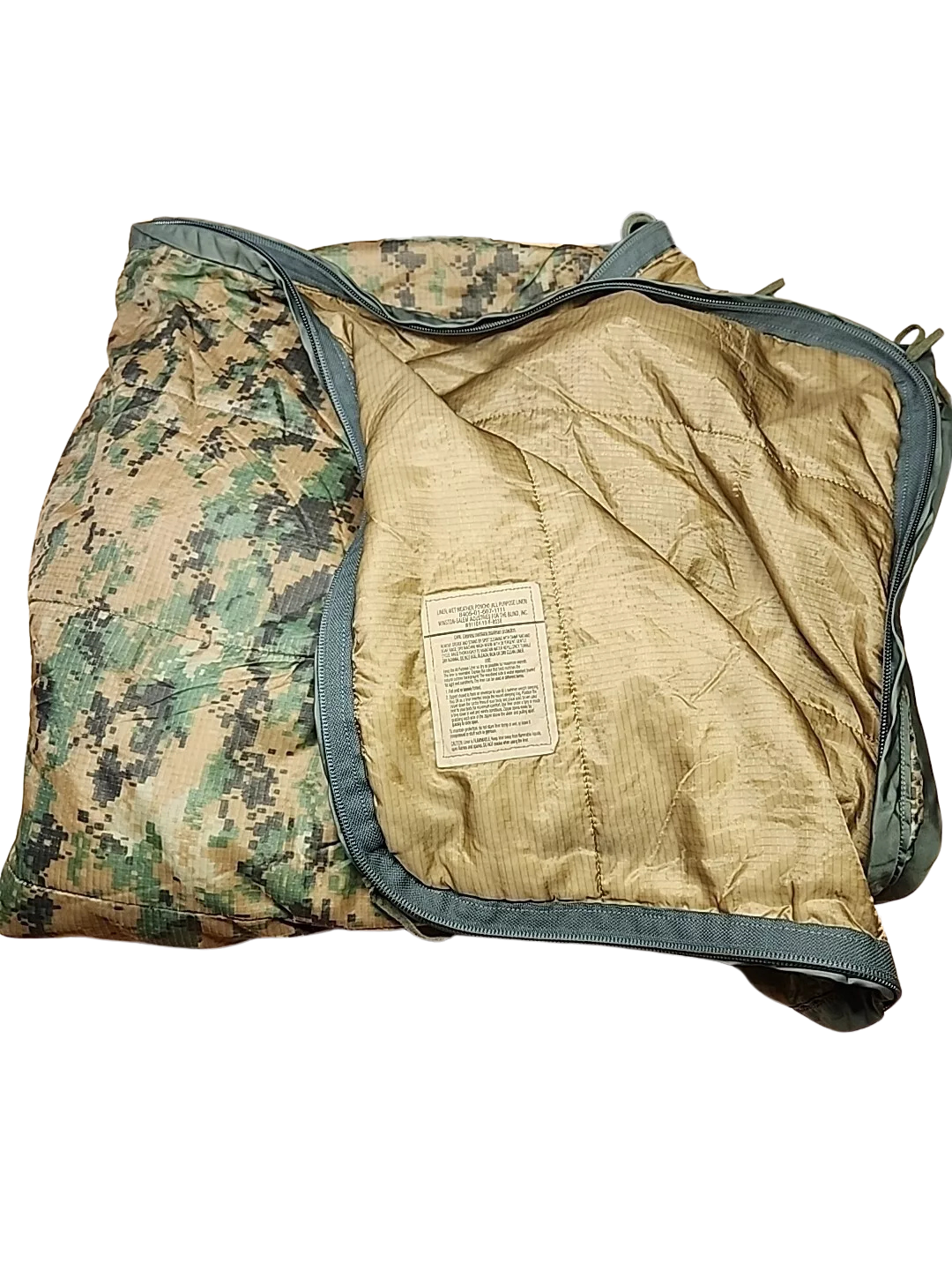 1.USMC 3 Season シュラフ 2.LINER PONCHO Poncho Liner with Zipper USMC Issue Marpat | Ammo Can Man