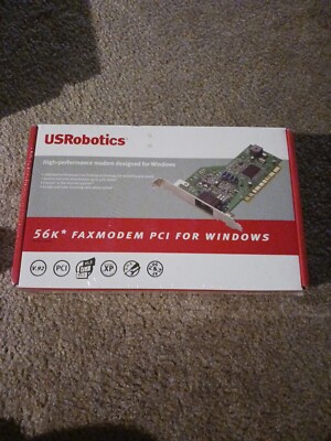 56k Faxmodem PCI for Windows USR New Unopened Old Stock USR5699B US Robotics